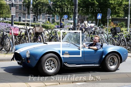 Amsterdam 8 juni 2023
Prins Bernhard in Shelby Cobra cabrio in het centrum van Amsterdam.