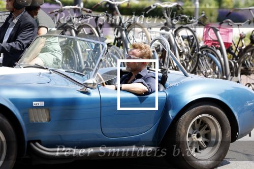 Amsterdam 8 juni 2023
Prins Bernhard in Shelby Cobra cabrio in het centrum van Amsterdam.