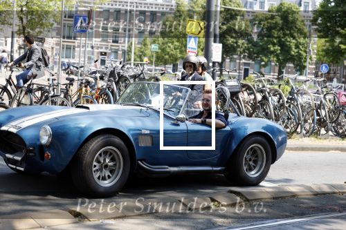 Amsterdam 8 juni 2023
Prins Bernhard in Shelby Cobra cabrio in het centrum van Amsterdam.