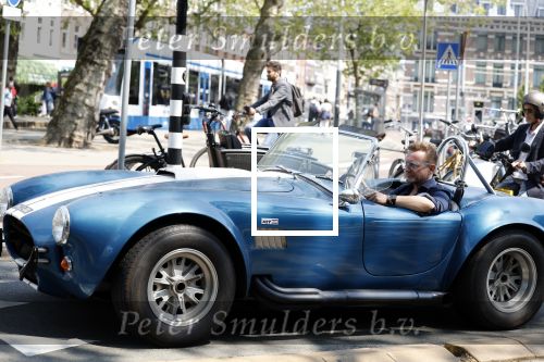 Amsterdam 8 juni 2023
Prins Bernhard in Shelby Cobra cabrio in het centrum van Amsterdam.
