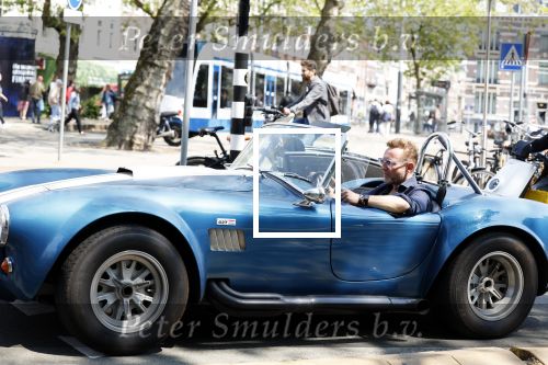 Amsterdam 8 juni 2023
Prins Bernhard in Shelby Cobra cabrio in het centrum van Amsterdam.