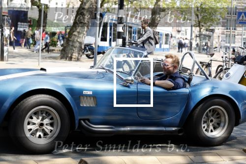 Amsterdam 8 juni 2023
Prins Bernhard in Shelby Cobra cabrio in het centrum van Amsterdam.
