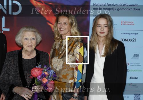 Amsterdam 1 juni 2023
Openingsavond van Holland festival in Amsterdam.
Aanwezig oa Prinses Beatrix Prinses Mabel en haar dochter Zaria.