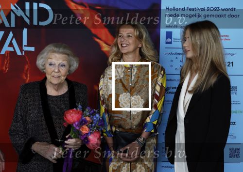 Amsterdam 1 juni 2023
Openingsavond van Holland festival in Amsterdam.
Aanwezig oa Prinses Beatrix Prinses Mabel en haar dochter Zaria.