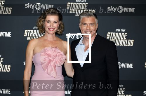 Amsterdam 26 juni 2023
Rebecca Romijn en Anson Mount waren in Nederland ter promotie van de serie Star Trek , Strange New Worlds. De foto\'s zijn gemaakt in het Conservatorium Hotel