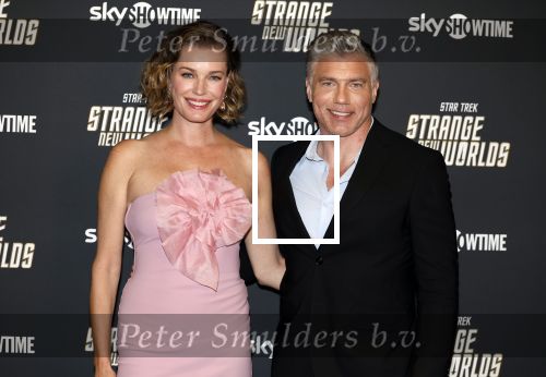 Amsterdam 26 juni 2023
Rebecca Romijn en Anson Mount waren in Nederland ter promotie van de serie Star Trek , Strange New Worlds. De foto\'s zijn gemaakt in het Conservatorium Hotel