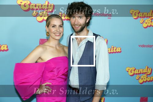 Amsterdam 276 juni 2023
Premiere Candy en Bonita in Pathe de Munt . Nienke Romer is de regisseur.
Sanne Langelaar met David Lucieer