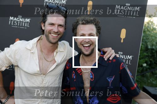 Amsterdam 8 juni 2023
Feestje van Magnum ijsjes . Thomas v d Vlugt en Tim Senders