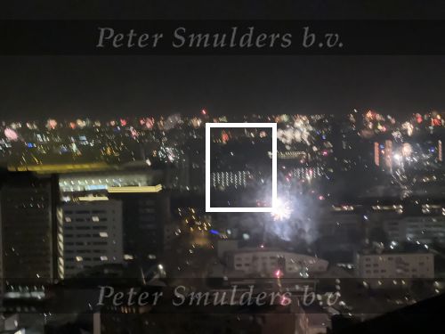 1 Januari 2024
Uitzicht vanaf 80 meter hoogte De Bunkertoren met in het oosten de TU/e en in het zuiden het centrum van Eindhoven