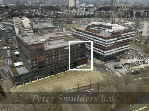 3 Januari 2023
Uitzicht vanaf 80 meter hoogte De Bunkertoren met in het oosten de TU/e en in het zuiden het centrum van Eindhoven