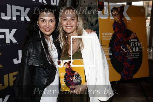 Amsterdam 12 juni 2024
Presentatie Cover JFK met daarop Irene Schouten in Hotel Vessel  . Irene is Zwanger. Irene met stylist Graziella Ferraro
