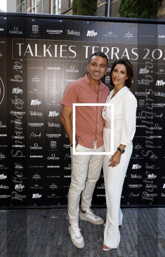 Amsterdam 6 juni 2024
Talkies terras awards bij het College Hotel . Kristina Bozilovic met haar man Tamer