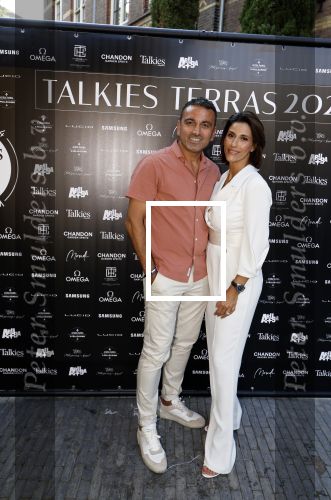 Amsterdam 6 juni 2024
Talkies terras awards bij het College Hotel . Kristina Bozilovic met haar man Tamer