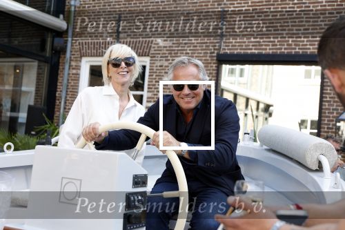 Naarden 19 juni 2024
Presentatie stormer sloep ism Monique des Bouvrie bij het Arsenaal. Bob Wisse en Jan des Bouvrie jr  zijn al hun hele leven vrienden .