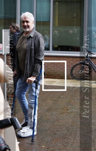 Haarlem 12 juni 2024
Rechtszaak Ali B in rechtbank van Haarlem . Oa Natacha Harlequin is de advocaat van Ali B. Pieter Storms op krukken