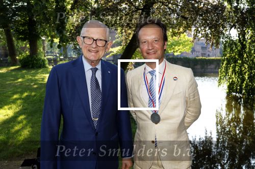 Haarzuilens 26 juni 2024
Nationale haringparty op kasteel de Haar. Mr Pieter v Vollenhoven met Frank Houben