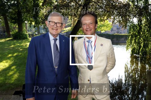 Haarzuilens 26 juni 2024
Nationale haringparty op kasteel de Haar. Mr Pieter v Vollenhoven met Frank Houben