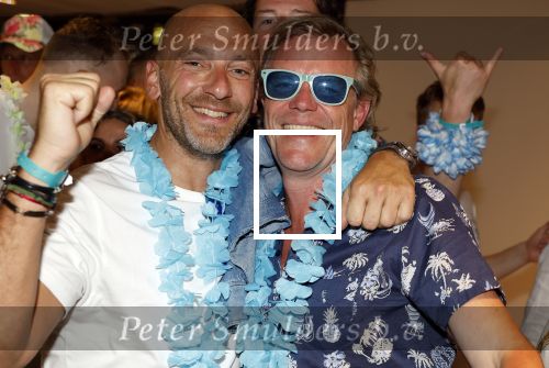 Amsterdam 25 mei 2024
Feestje na concert van de Toppers in de Johan Cruijff Arena. Ralph de Vries met een kennis
