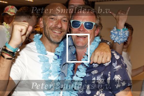 Amsterdam 25 mei 2024
Feestje na concert van de Toppers in de Johan Cruijff Arena. Ralph de Vries met een kennis