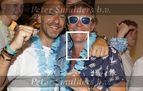 Amsterdam 25 mei 2024
Feestje na concert van de Toppers in de Johan Cruijff Arena. Ralph de Vries met een kennis