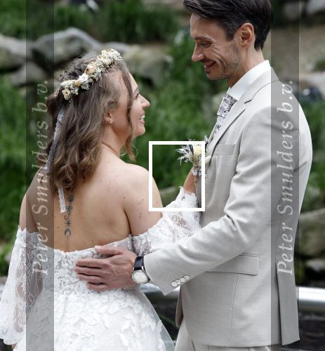 Arnhem 27 mei 2024
Trouwen Robbert de Nijs en zijn vrouw Sharon in Burgers Zoo. Zijn vader Rob de Nijs en moeder Belinda Meuldijk waren de getuigen .