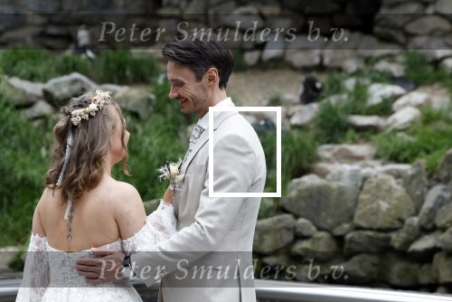 Arnhem 27 mei 2024
Trouwen Robbert de Nijs en zijn vrouw Sharon in Burgers Zoo. Zijn vader Rob de Nijs en moeder Belinda Meuldijk waren de getuigen .
