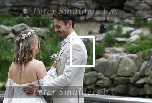 Arnhem 27 mei 2024
Trouwen Robbert de Nijs en zijn vrouw Sharon in Burgers Zoo. Zijn vader Rob de Nijs en moeder Belinda Meuldijk waren de getuigen .