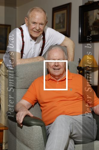 Bennekom 19 juni 2024
Ronnie Tober en Jan Jochems in hun appartement in het centrum van Bennekom.