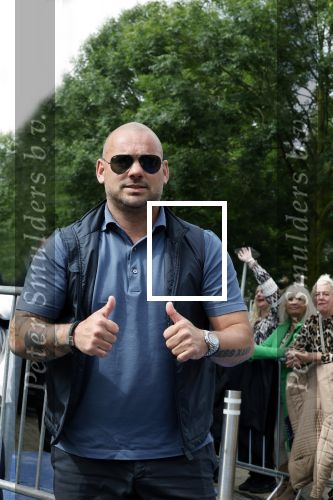 Zeewolde 29 mei 2024
Wesley Sneijder en Wesley Bronkhorst  bij muziekfeest op het plein