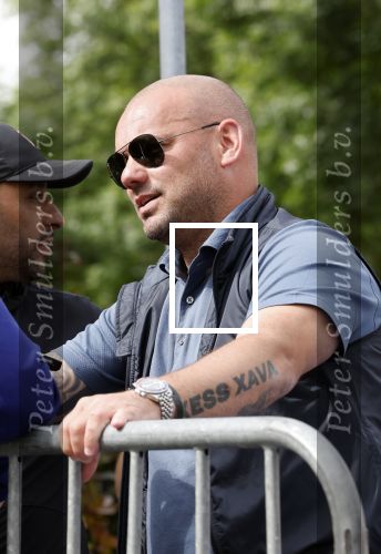 Zeewolde 29 mei 2024
Wesley Sneijder en Wesley Bronkhorst  bij muziekfeest op het plein. Tatoo Xess Xava