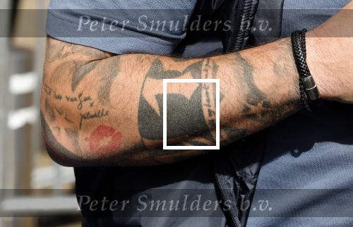 Zeewolde 29 mei 2024
Wesley Sneijder en Wesley Bronkhorst  bij muziekfeest op het plein. Tatoo Yolanthe