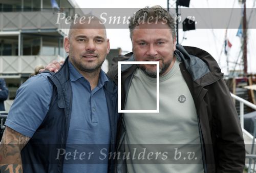 Zeewolde 29 mei 2024
Wesley Sneijder en Wesley Bronkhorst  bij muziekfeest op het plein