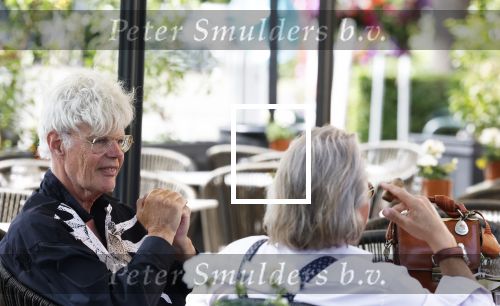 Laren 18 juni 2025 
Ad Visser op terras in Laren