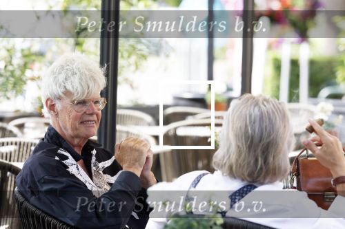 Laren 18 juni 2025 
Ad Visser op terras in Laren