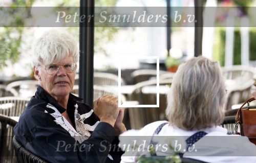 Laren 18 juni 2025 
Ad Visser op terras in Laren