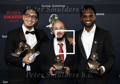 Amsterdam 2 juni 2025
Uitreiking Buma prijzen in de schouwburg van Amsterdam. Illias Mansouri en Mbarek Nouali