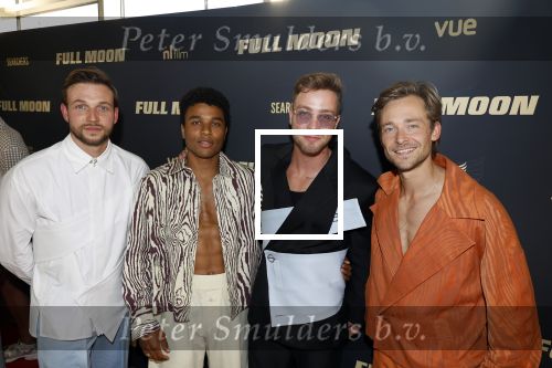 Hilversum 10 juni 2025
Premiere Full Moon in bioscoop Hilversum.  Kay Greidanus  Joep Paddenburg Matthijs van de Sande Bakhuyzen en Yannick Jozefzoon