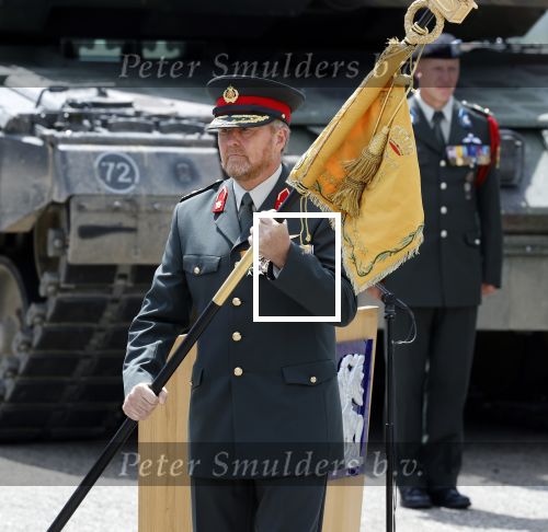 Amersfoort 18 juni 2023
Koning Willem Alexander en Prinses Amalia aanwezig bij de nieuwe standaard die overhandigt zal worden aan het Regiment Huzaren Prinses Catharina-Amalia op de Prins Bernhardkazerne. Het is de eerste keer nadat Prinses Amalia haar arm gebroken heeft na val van het paard .