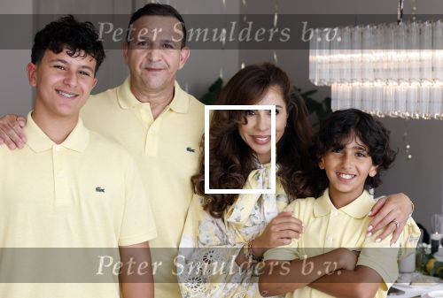Abcoude 7 juni 2025
Najib Amhali met zijn vrouw Niama en hun zoons .