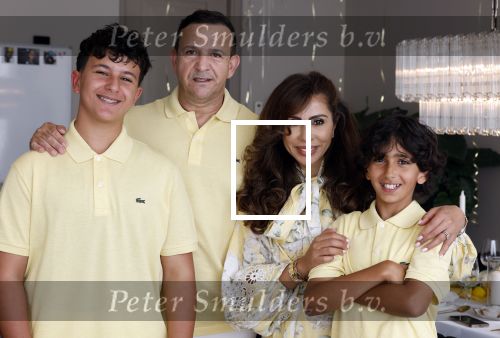 Abcoude 7 juni 2025
Najib Amhali met zijn vrouw Niama en hun zoons .