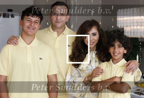 Abcoude 7 juni 2025
Najib Amhali met zijn vrouw Niama en hun zoons .