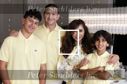 Abcoude 7 juni 2025
Najib Amhali met zijn vrouw Niama en hun zoons .