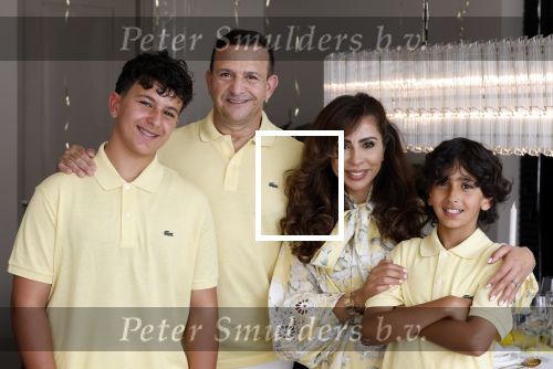 Abcoude 7 juni 2025
Najib Amhali met zijn vrouw Niama en hun zoons .