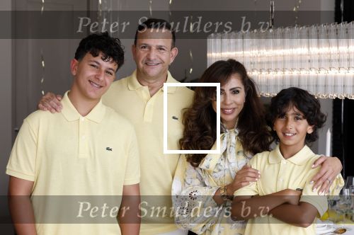 Abcoude 7 juni 2025
Najib Amhali met zijn vrouw Niama en hun zoons .