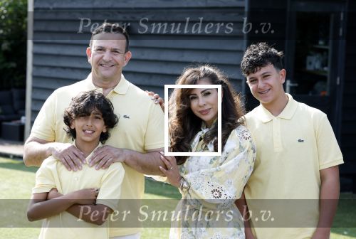 Abcoude 7 juni 2025
Najib Amhali met zijn vrouw Niama en hun zoons .