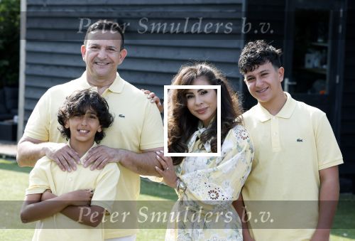 Abcoude 7 juni 2025
Najib Amhali met zijn vrouw Niama en hun zoons .