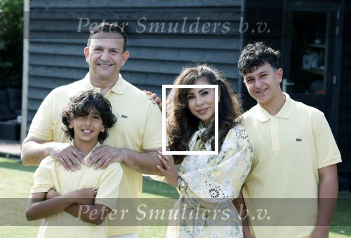 Abcoude 7 juni 2025
Najib Amhali met zijn vrouw Niama en hun zoons .