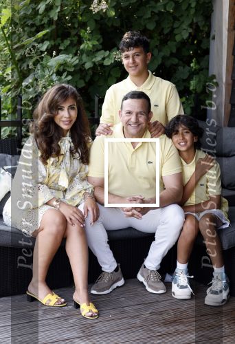 Abcoude 7 juni 2025
Najib Amhali met zijn vrouw Niama en hun zoons .