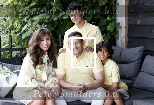 Abcoude 7 juni 2025
Najib Amhali met zijn vrouw Niama en hun zoons .