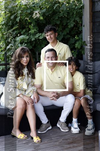 Abcoude 7 juni 2025
Najib Amhali met zijn vrouw Niama en hun zoons .